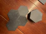 Winckelmans, hexagon 10 x 10 cm, mat zwart, Keramiek, Nieuw, Minder dan 20 cm, Minder dan 5 m²