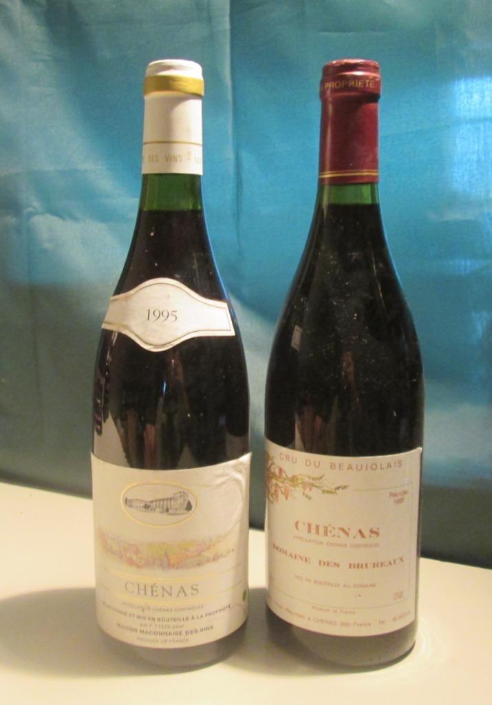 2x Chenas Beaujolais - 1991 / 1995, Verzamelen, Wijnen, Zo goed als nieuw, Rode wijn, Frankrijk, Vol, Ophalen of Verzenden