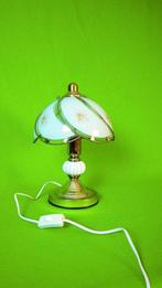 Vintage Floral Table Lamp | Glass Panels | Gold Detailing, Huis en Inrichting, Gebruikt, Verzenden, Traditional, Minder dan 50 cm