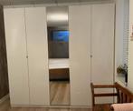 IKEA PAXkast 250x58x 236 hoogglans wit met spiegel, Huis en Inrichting, Ophalen, Gebruikt, 200 cm of meer, 200 cm of meer