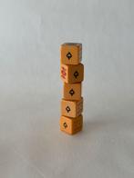 Pokerdice / dobbelstenen van bakeliet in doosje, Ophalen of Verzenden, Gebruikt