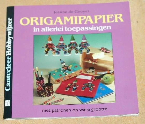 Origamipapier in allerlei toepassingen - chw95, Boeken, Hobby en Vrije tijd, Zo goed als nieuw, Overige onderwerpen, Ophalen of Verzenden