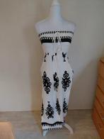 Zomerse creme jumpsuit met zwarte details - NEW COLLECTION, Maat 38/40 (M), Wit, Ophalen of Verzenden, Zo goed als nieuw