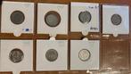 7x 25ct Wilhelmina Zilver (verschillende jaartallen), Postzegels en Munten, Munten | Nederland, Zilver, 25 cent, Koningin Wilhelmina