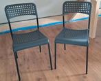 2x IKEA Adde stoelen - ZGAN, Ophalen, Kunststof, Twee, Zwart