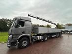 Mercedes-Benz Arocs GT oplegger met Hiab kraan (bj 2014), Automaat, Achterwielaandrijving, Euro 6, Cruise Control