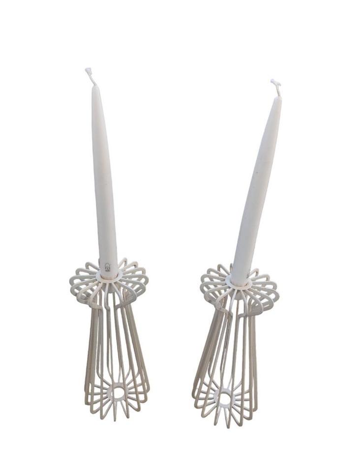 Set 2 x vintage Ikea kandelaar Ehlen Johansson, Huis en Inrichting, Woonaccessoires | Kandelaars en Kaarsen, Gebruikt, Kandelaar