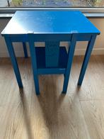 IKEA Kritter tafeltje en stoeltje blauw, Gebruikt, Ophalen of Verzenden, Tafel(s) en Stoel(en)