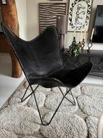 Stoel / fauteuil zwart leer Karwei, Ophalen, Zwart, Nieuw, Leer