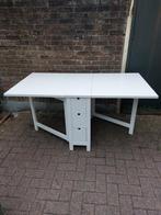 IKEA NORDEN klaptafel wit, Huis en Inrichting, Ophalen, Gebruikt, Rechthoekig, 50 tot 100 cm