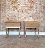 Set van twee taupe nachtkastjes, Ophalen, Donyavimin@gmail.com, Zo goed als nieuw, 5363st