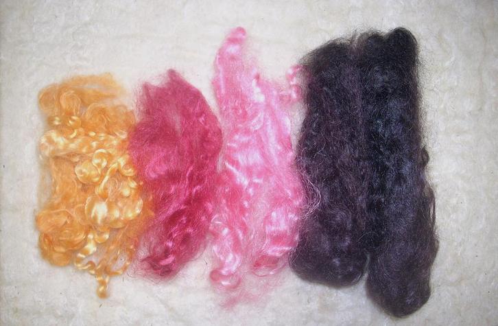 poppenhaar antieke pop baby blythe reborn rooten mohair, Hobby en Vrije tijd, Knutselen, Nieuw, Materiaal, Ophalen of Verzenden