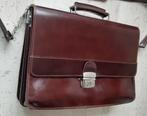 Lederen tas, Ophalen of Verzenden, Zo goed als nieuw, Bruin, Aktetas of Boekentas
