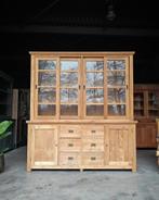 Stoere teakhouten buffetkast | Servieskast | Winkelkast #600, Huis en Inrichting, Kasten | Buffetkasten, 200 cm of meer, Ophalen of Verzenden