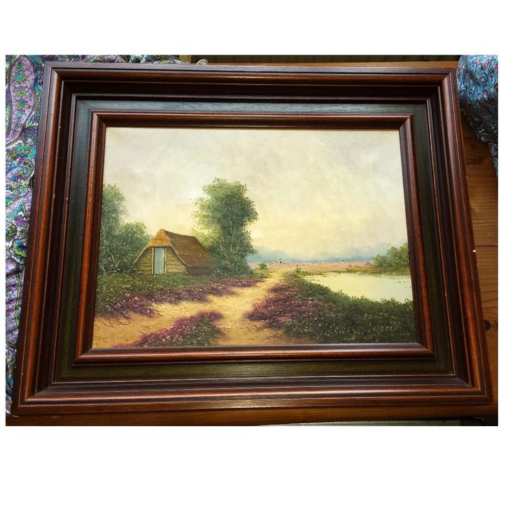 Schilderij lithograph printed in Switzerland 1877-1954 Kunst, Antiek en Kunst, Kunst | Schilderijen | Klassiek, Ophalen of Verzenden