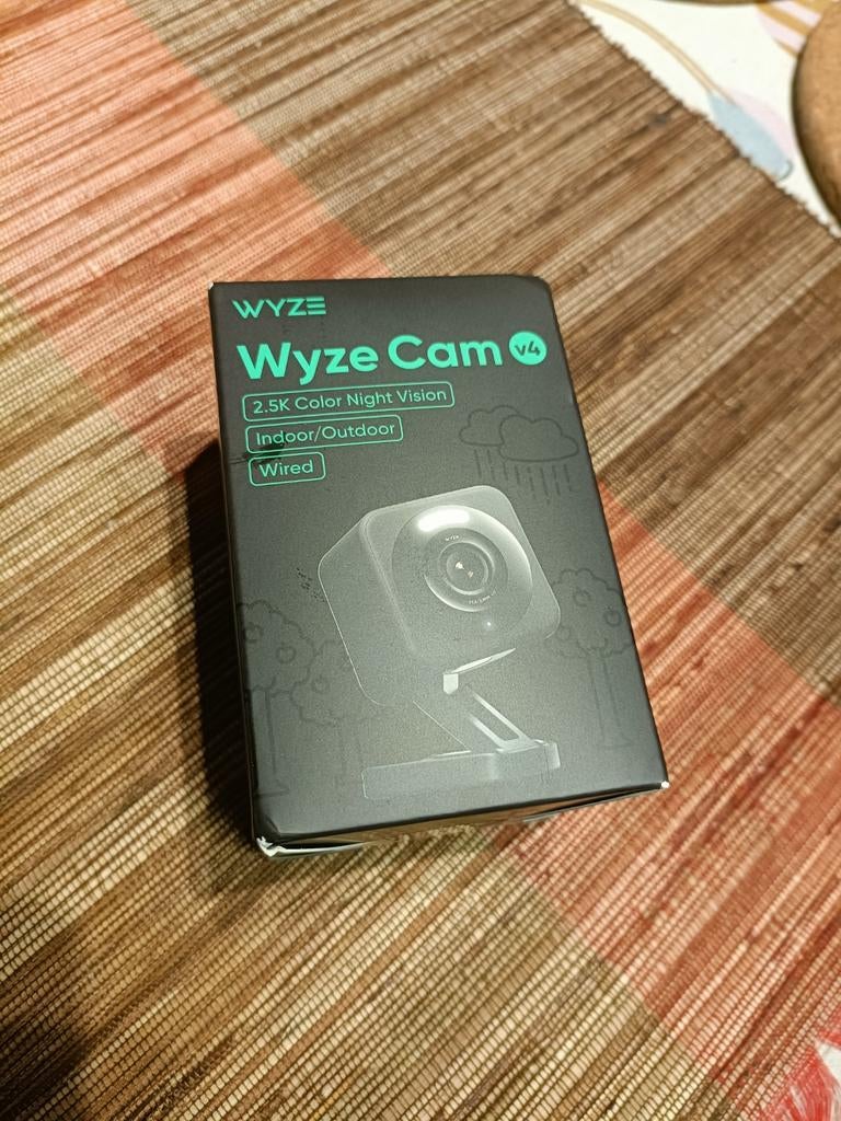 Wyze Cam v4 - Zwarte beveiligingscamera, Ophalen of Verzenden, Nieuw