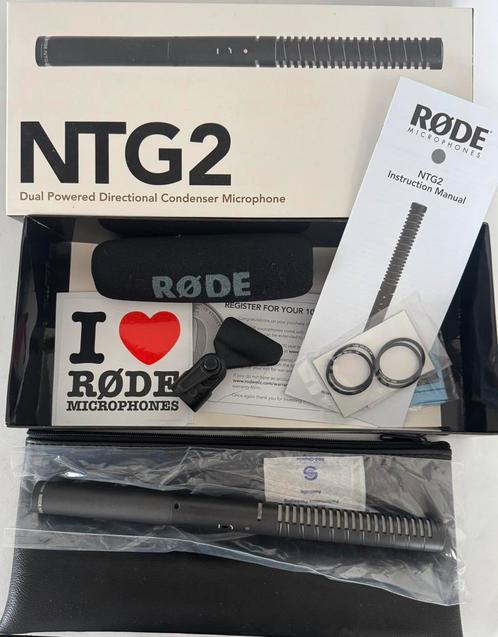 RØDE NTG2 condensator richtmicrofoon ongebruikt in doos, Muziek en Instrumenten, Microfoons, Nieuw, Ophalen of Verzenden