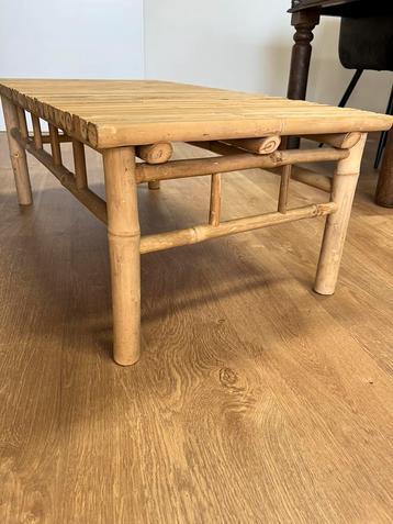 Nieuw - bamboe bijzettafel / salontafel / tuintafel beschikbaar voor biedingen