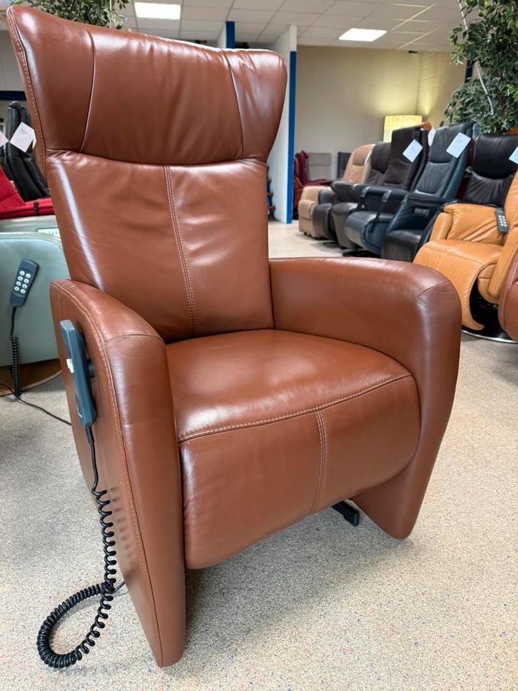 Prominent Sorisso sta op relax stoel gratis bezorging, Huis en Inrichting, Fauteuils, Zo goed als nieuw, Leer, Verzenden