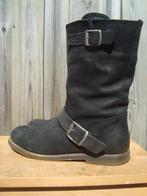 Stoere zwarte leren laarzen Visions schuurman schoenen 39 !, Hoge laarzen, Zwart, Ophalen of Verzenden, Schuurman Schoenen