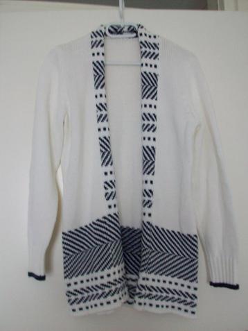 witteveen vest, maat m, wit met blauwe accenten, NIEUW beschikbaar voor biedingen