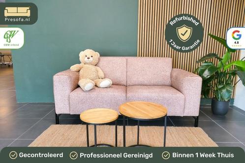 Rechte bank 2 zits Roze Xooon [Refurbished] Garantie, Huis en Inrichting, Banken | Bankstellen, Zo goed als nieuw, Hoekbank, Tweepersoons