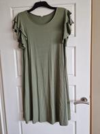 Te koop groene dames jurk met leuk kort mouwtje, maat XL. Ok, Ophalen of Verzenden, Zo goed als nieuw, Groen, Jurk