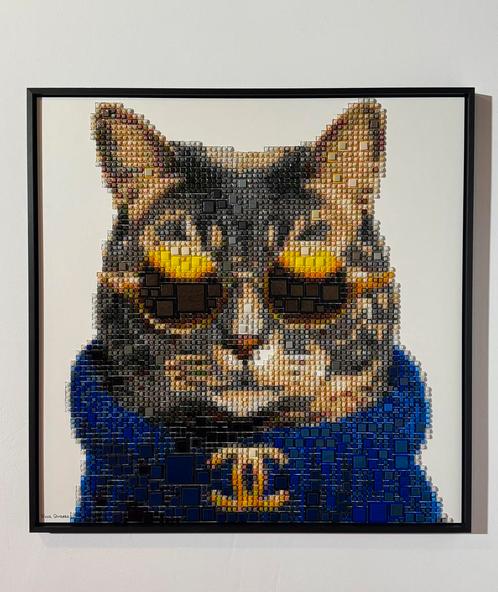 ‘CAT CHANEL’ Tessa Qwartz, Antiek en Kunst, Kunst | Schilderijen | Modern, Ophalen