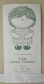 Geboortekaartje , Liz 22-5-2014, Verzamelen, Geboortekaartjes en Visitekaartjes, Ophalen of Verzenden, 2000 tot heden, Geboortekaartje