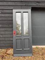 Hardhouten voordeur 86,7 x 215,7 cm, Gebruikt, Ophalen of Verzenden, 200 tot 215 cm, Glas