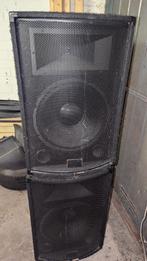 2x Devine Trono 15 - 500 watt 15 inch speaker, Gebruikt, 120 watt of meer, Front, Rear of Stereo speakers, Ophalen
