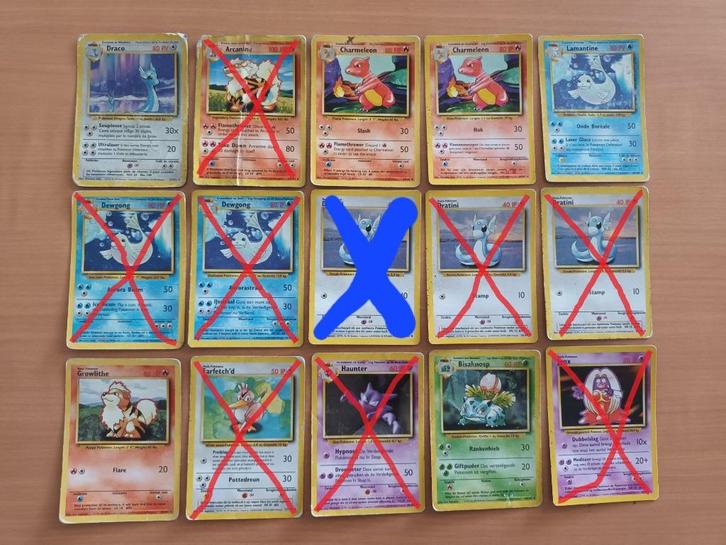 Pokémon Base set  (januari 1999), Hobby en Vrije tijd, Verzamelkaartspellen | Pokémon, Zo goed als nieuw, Meerdere kaarten, Ophalen of Verzenden