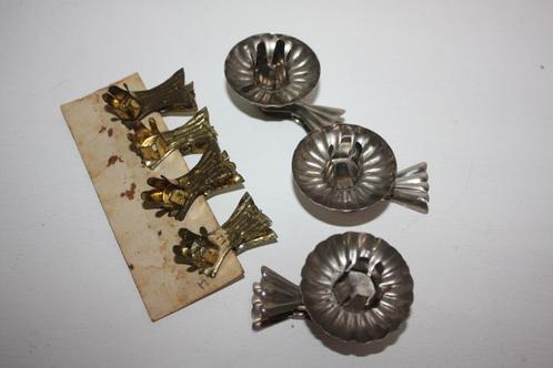 7 antieke kerstboom knijpertjes, Diversen, Kerst, Nieuw, Ophalen of Verzenden