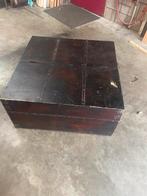 Oude houten kist of salontafel, Huis en Inrichting, Woonaccessoires | Kisten, Ophalen, Gebruikt, 50 tot 100 cm, 50 tot 75 cm