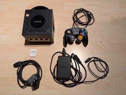 Nintendo GameCube Zwart, Spelcomputers en Games, Spelcomputers | Nintendo GameCube, Gebruikt, Zwart, Met 1 controller, Met geheugenkaart