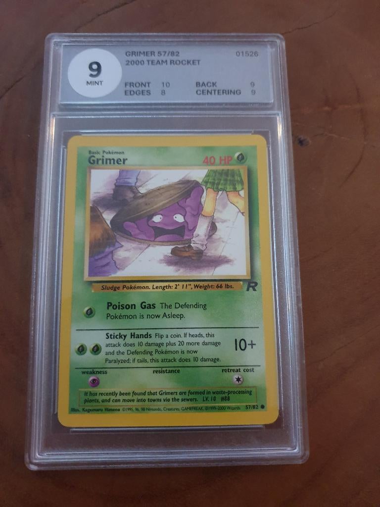 Team Rocket Grimer EX Pokemon Card - 57/82 Lightly Played English TCG