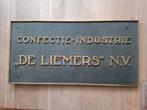 Bronzen Plaquette "confectie industrie De Liemers NV", Ophalen