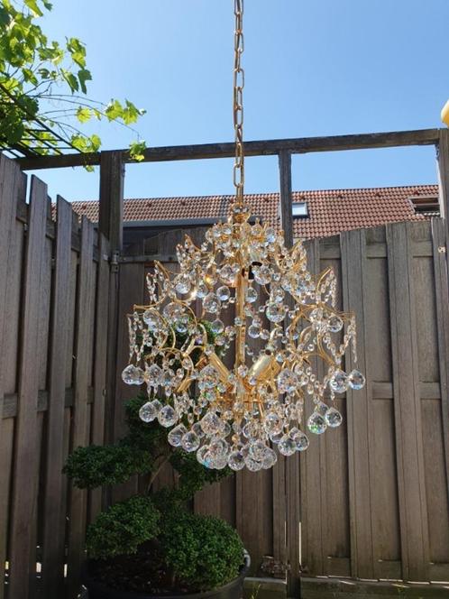 Cage Chandelier Kooi kroonluchter Hollywood Regency hanglamp, Huis en Inrichting, Lampen | Hanglampen, Glas, Metaal, Ophalen