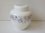Wedgwood Angela witte porseleinen gemberpot met bloemen, Overige typen, Ophalen of Verzenden, Zo goed als nieuw, Overige stijlen