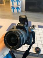 Sony Alpha 380 Camera + 2 Batteries + Charger + Cable + Bag, Ophalen, Zo goed als nieuw, Sony