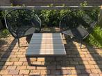 2 Loungestoelen Coco Leonardo + tafel ZGAN, Ophalen, Zo goed als nieuw, Aluminium