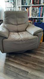 lederen fauteuil, Huis en Inrichting, Fauteuils, Ophalen, Gebruikt, Minder dan 75 cm, Leer
