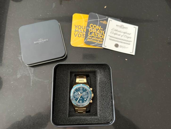 Rotorcraft VD32 * NOOIT GEDRAGEN *, Sieraden, Tassen en Uiterlijk, Horloges | Heren, Nieuw, Polshorloge, Overige merken, Staal