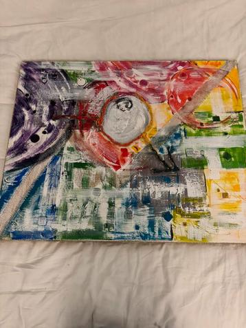 Kleurrijk Schilderij beschikbaar voor biedingen