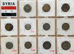 Syrie 11 verschillende munten 1921-1958 incl 5x zilver, Ophalen of Verzenden, Nederland, Munten