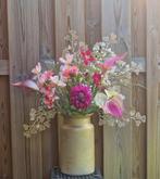 Zijden bloemen inclusief vaas, Huis en Inrichting, Ophalen, Zo goed als nieuw