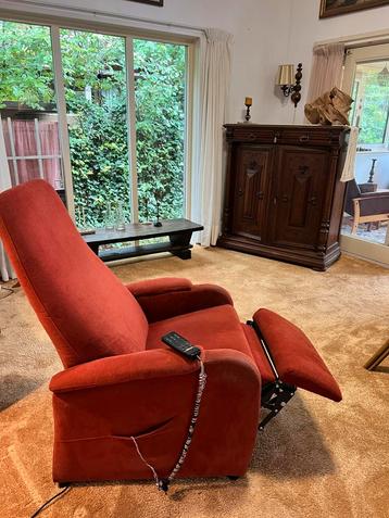 Elektrische Relax Stoel -Fauteuil - Steenrood beschikbaar voor biedingen