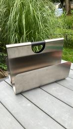 Blomus tijdschriftenhouder/lectuurbak, mat roestvrij staal, Ophalen of Verzenden, Zo goed als nieuw