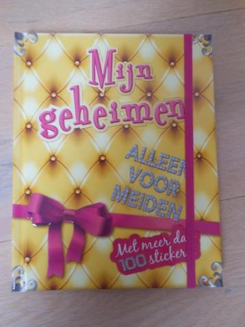 Te koop Dagboek Mijn geheimen roze geel paars meiden sticker beschikbaar voor biedingen