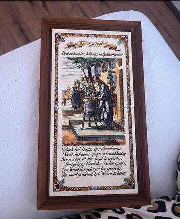 Set 2 vintage tegels beroepen Jan Luyken beschikbaar voor biedingen